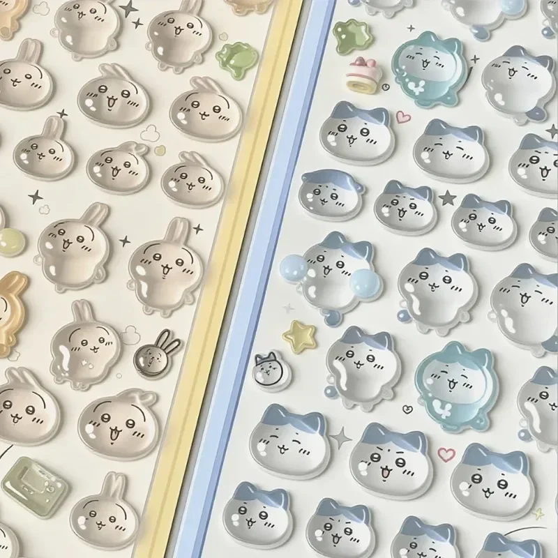 ちいかわ 3D立体クリスタルエポキシステッカー かわいいうさ - Nail Art のレビューと価格